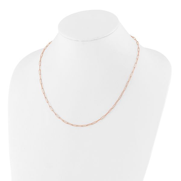 Leslie's 14K Rose Gold Polished Fancy Link Necklace - Image 2