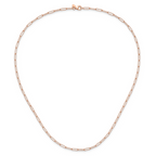 Leslie's 14K Rose Gold Polished Fancy Link Necklace - Image 3
