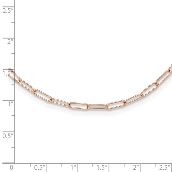 Leslie's 14K Rose Gold Polished Fancy Link Necklace - Image 4