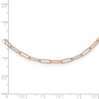 Leslie's 14K Rose Gold Polished Fancy Link Necklace - Image 4