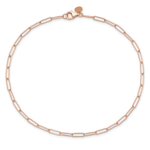 Leslie's 14K Rose Gold Polished Fancy Link Bracelet - Image 4