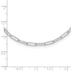 Leslie's 14K White Gold Polished Fancy Link Necklace - Image 4