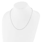 Leslie's 14K White Gold Polished Fancy Link Necklace - Image 2