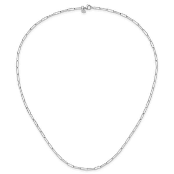 Leslie's 14K White Gold Polished Fancy Link Necklace - Image 3