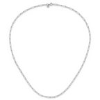 Leslie's 14K White Gold Polished Fancy Link Necklace - Image 3