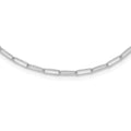Leslie's 14K White Gold Polished Fancy Link Necklace