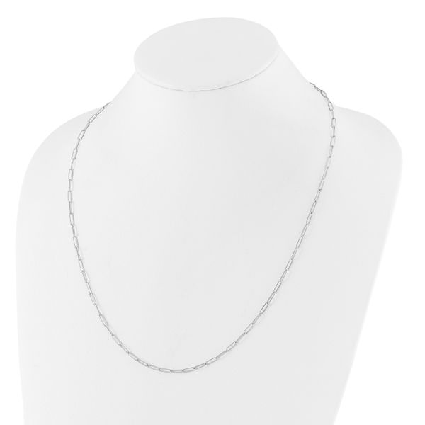 Leslie's 14K White Gold Polished Fancy Link Necklace - Image 2
