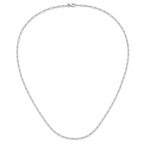 Leslie's 14K White Gold Polished Fancy Link Necklace - Image 3
