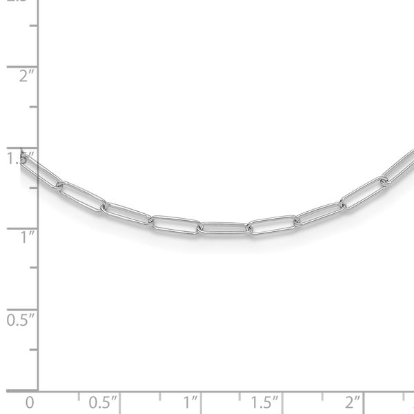 Leslie's 14K White Gold Polished Fancy Link Necklace - Image 4