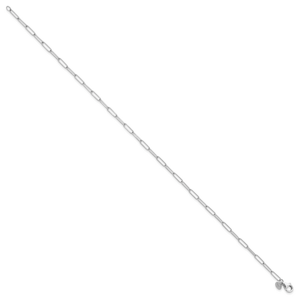 Leslie's 14K White Gold Polished Fancy Link Bracelet - Image 2