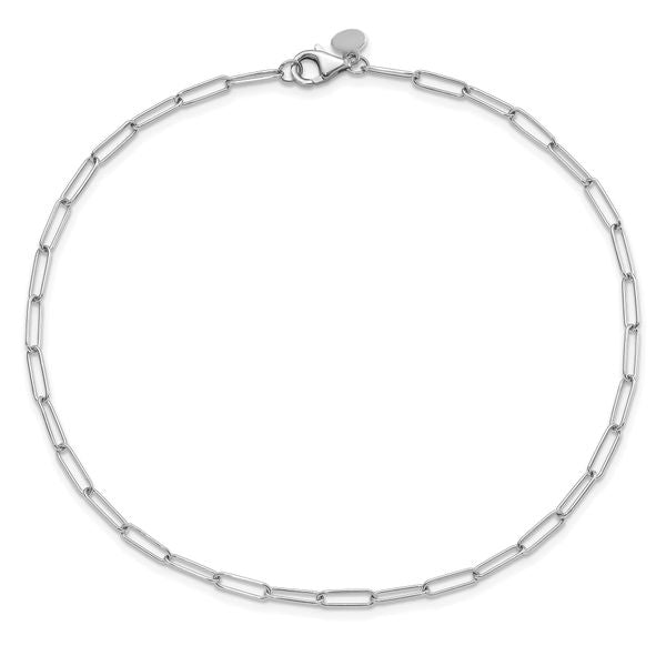 Leslie's 14K White Gold Polished Fancy Link Bracelet - Image 4