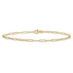 Leslie's 14K Polished Fancy Link Anklet - Image 3