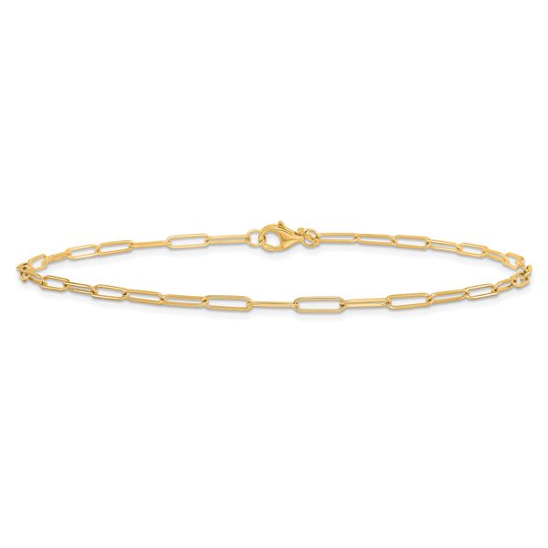 Leslie's 14K Polished Fancy Link Anklet - Image 3
