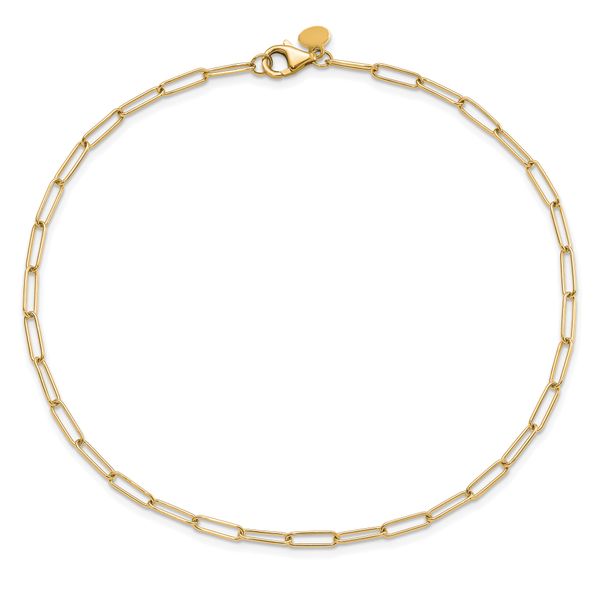 Leslie's 14K Polished Fancy Link Anklet - Image 4