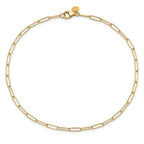 Leslie's 14K Polished Fancy Link Anklet - Image 4