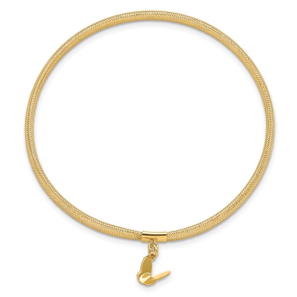 Leslie's 14k Polished Butterfly Stretch Bracelet - Image 2