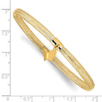 Leslie's 14k Polished Butterfly Stretch Bracelet - Image 3