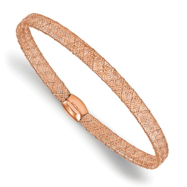 Leslie's 14k with Rose Gold Plating Stretch Bangle
