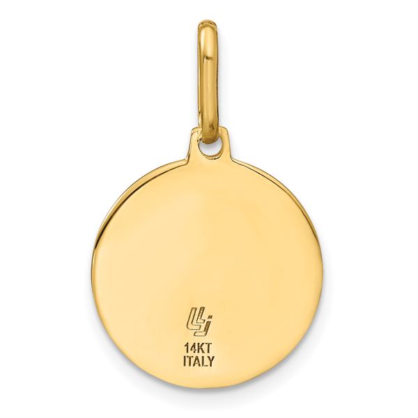 Leslie's 14k Polished and Matte Angel Pendant - Image 3