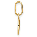 Leslie's 14k Polished and Matte Angel Pendant - Image 2