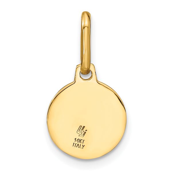 Leslie's 14k Polished and Matte Angel Pendant - Image 3