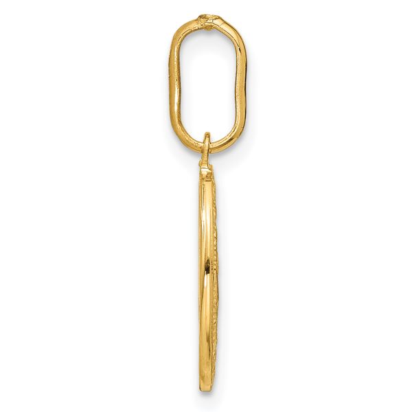 Leslie's 14k Polished and Matte Oval Miraculous Medal - Image 2