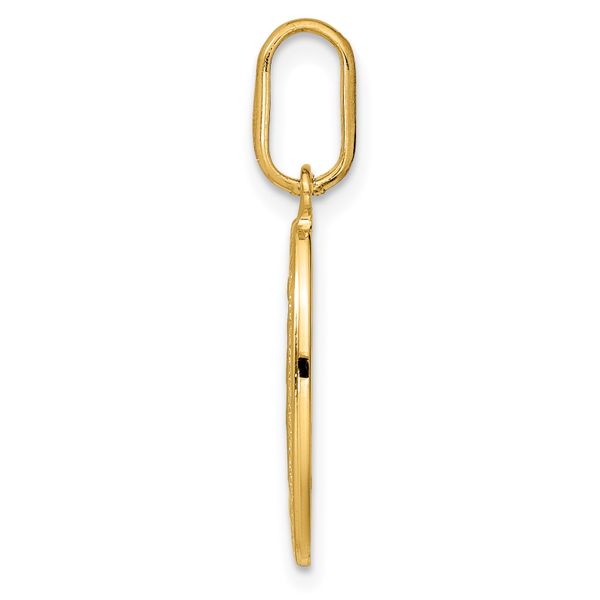 Leslie's 14k Polished and Matte Oval Miraculous Medal - Image 2