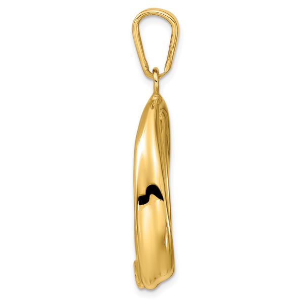 Leslie's 14k Polished Open Teardrop Pendant - Image 2