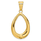 Leslie's 14k Polished Open Teardrop Pendant - Image 3