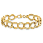 Leslie's 14k Polished Double Link Bracelet - Image 3