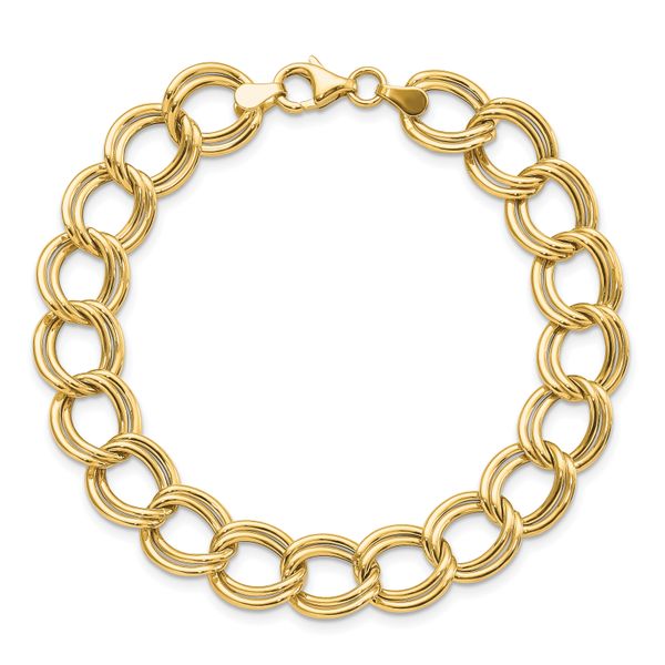 Leslie's 14k Polished Double Link Bracelet - Image 4