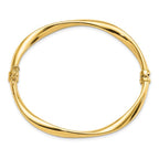 Leslie's 14K Polished Twisted Hinged Bangle - Image 2