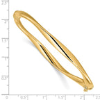 Leslie's 14K Polished Twisted Hinged Bangle - Image 3