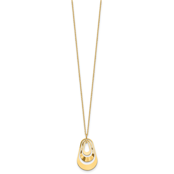 Leslie's 14K Polished with 2in. ext. Necklace - Image 2