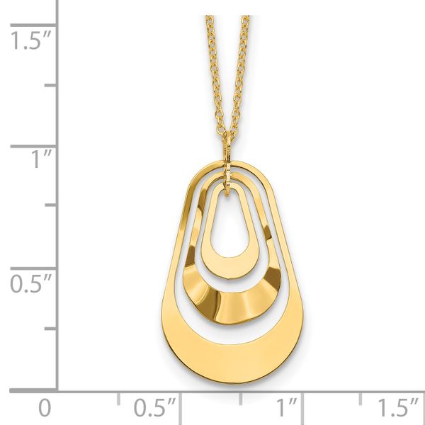 Leslie's 14K Polished with 2in. ext. Necklace - Image 5