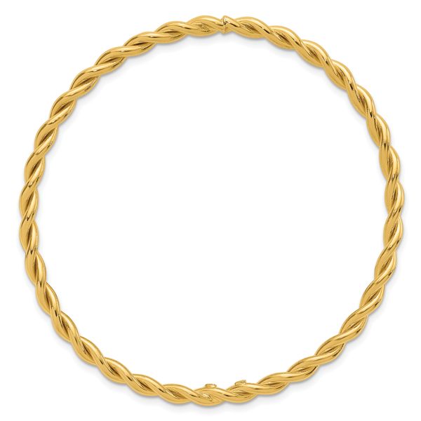 Leslie's 14K Polished Twist Slip-On Bangle - Image 2