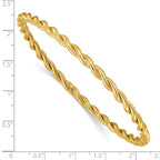 Leslie's 14K Polished Twist Slip-On Bangle - Image 3