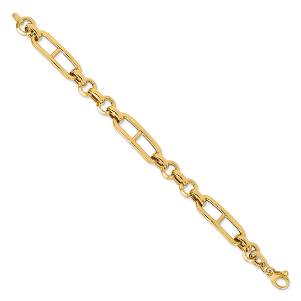 Leslie's 14K Polished Fancy Link Bracelet - Image 2