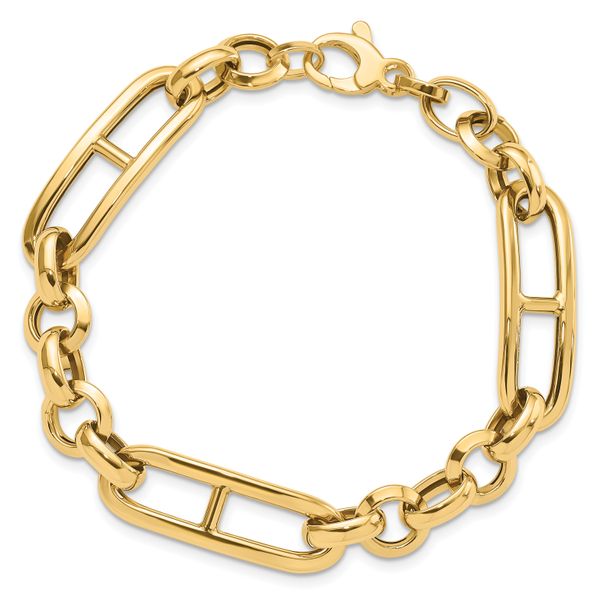 Leslie's 14K Polished Fancy Link Bracelet - Image 4