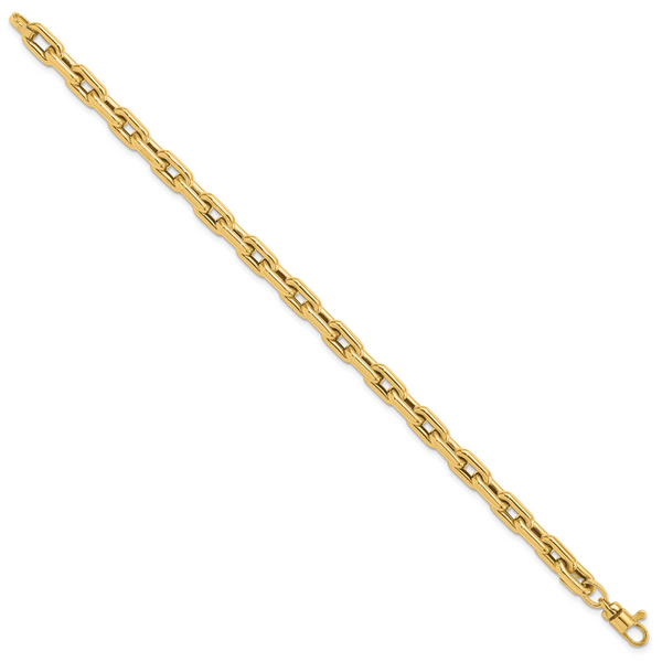 14K Polished Fancy Link Bracelet - Image 2