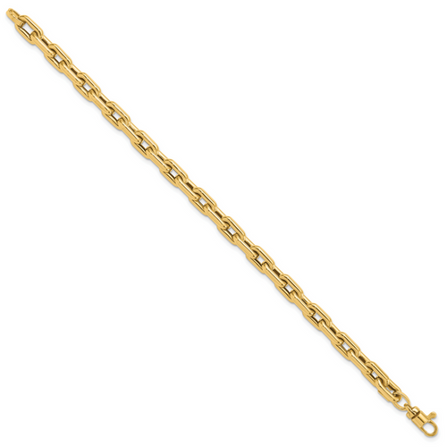 14K Polished Fancy Link Bracelet - Image 2