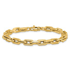 14K Polished Fancy Link Bracelet - Image 3