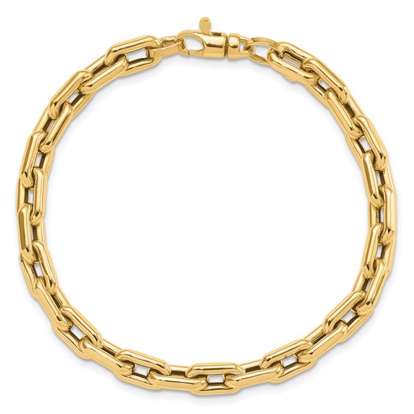 14K Polished Fancy Link Bracelet - Image 4