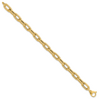 Leslie's 14K Textured Hollow Fancy Link Bracelet - Image 2