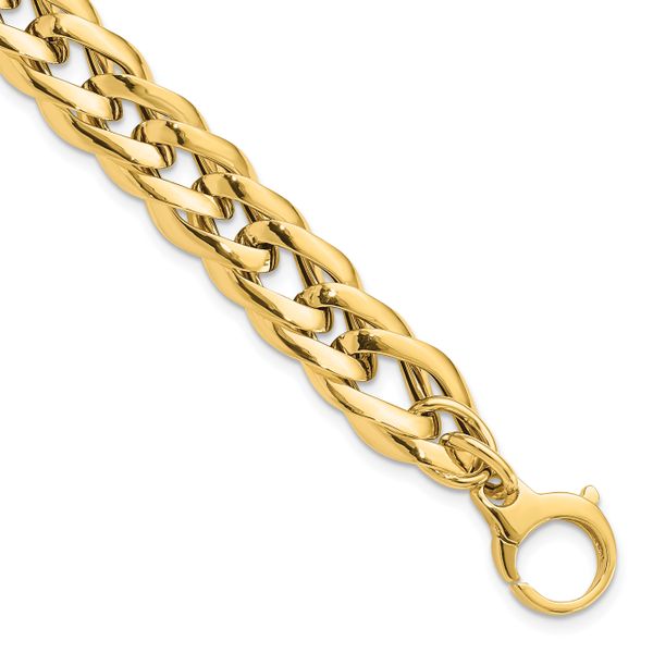 Leslie's 14K Polished Hollow Fancy Link Bracelet