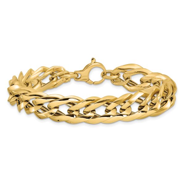 Leslie's 14K Polished Hollow Fancy Link Bracelet - Image 3