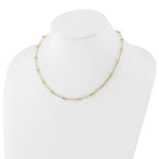 Leslie's 14K Polished Hollow Paperclip Link Necklace - Image 2