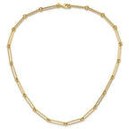 Leslie's 14K Polished Hollow Paperclip Link Necklace - Image 3