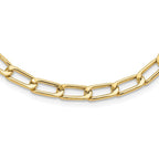 Leslie's 14K Polished Hollow Fancy Link Necklace