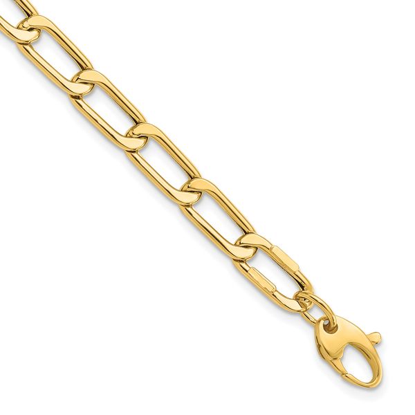 Leslie's 14K Polished Hollow Fancy Link Bracelet